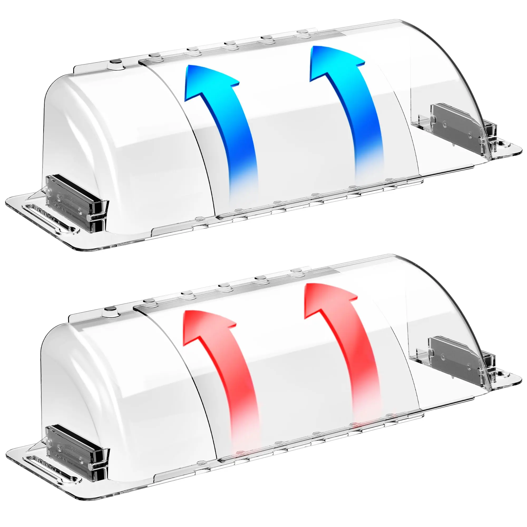 Adjustable Plastic Expandable Air & Heat Deflector for Vents - Fits Floor Vents, Sidewalls & Ceiling Registers, Redirects Airflow Precisely with 2 Strong Magnets