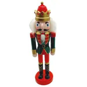 Wooden Brave Soldier Nutcracker Wizardi F07M6-13B