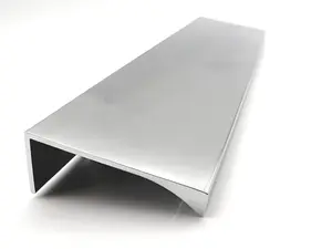 Tab Pulls 6 Inch for Cabinets by [Brand] – Polished Chrome Finger Edge for Kitchen, Bathroom, Furniture, 10 Pack with Screws