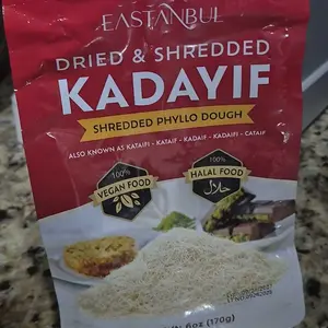 Eastanbul Dried & Chopped Kataifi Shredded Fillo Dough, Kurutulmus Kadayif Pastry Dough, Ingredient for The Viral Dubai Pistachio Chocolate Bar, Shredded Phyllo, Kunafa, Knafeh, Katifi, 170g (6oz)