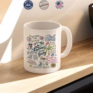 Cousins Beach TSITP Fan Mug Cup, Team Conrad Junior Mint Bear Mug, Summer Romance Mug, Romantic Show Inspired Coffee Mug Cup, TSITP Mug