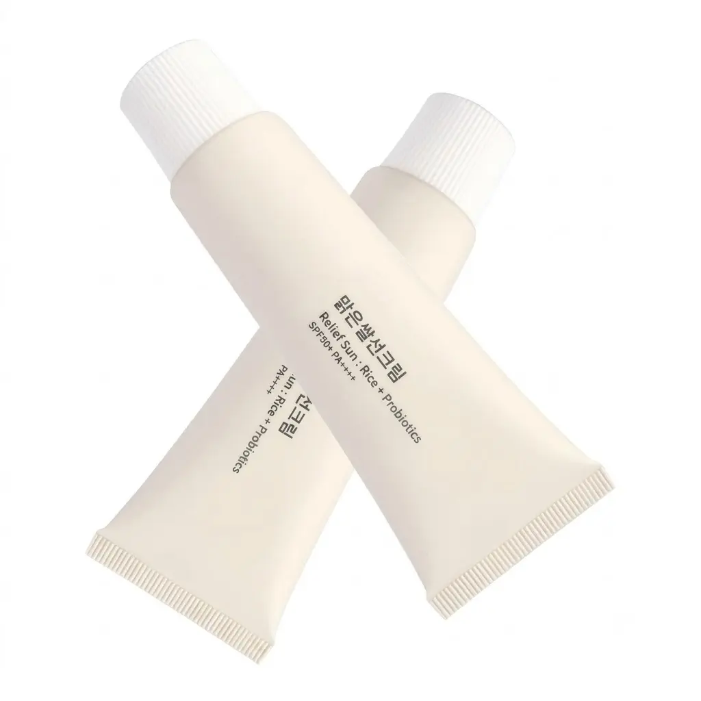 2PCS Rice Probiotic Sunscreen SPF50+ PA++++ Lightweight, Non-Greasy Formula with Rice & Soybean Ferment Extracts - All-Day Comfort, Refreshing Finish -For Daily Use, Outdoor & Beach Activities