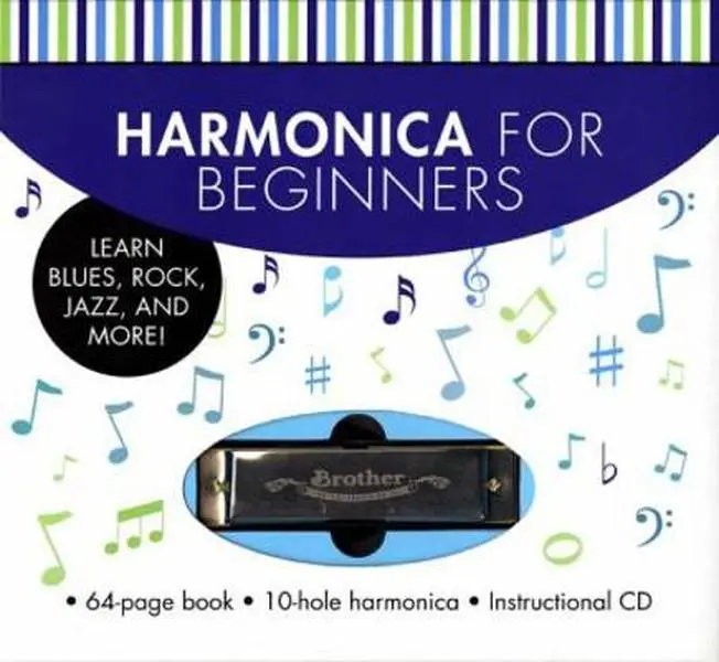 USED Book - Harmonica for Beginners: Learn Blues, Rock, Jazz, and More! [With CD (Audio) and Harmonica] by Music Sales (Paperback) - english