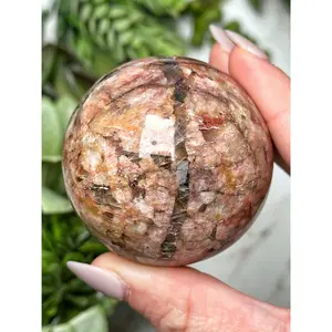 Red Moonstone Sphere - #11