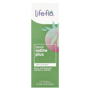 Life-flo Liquid Iodine Plus, With Potassium Iodide & Iodine, Unflavored, 2 fl oz (59 ml)