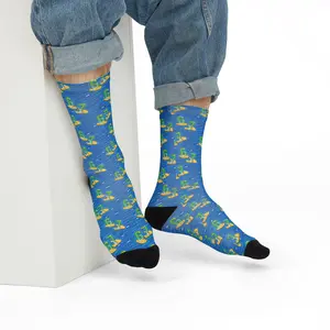 Six Seven 6-7 Fun Meme Tik Tok Gen Alpha Aura Unisex Crew Socks