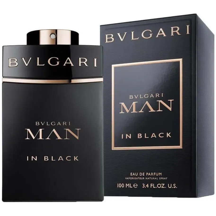 Bvlgari Man In Black Eau de Parfum, Spicy Amber Leather Scent, Men's Perfume Spray, 100 ml / 3.4 oz, 100 Ml Perfume, Male Wear, Spicy Perfumes, Warm Spicy Scent