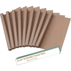 Teflon Sheets for Heat Press Machine, Non-stick  PTFE Paper Sheet for Heat Transfer and Baking