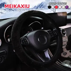 MEIKAXIU Winter Plush Car Steering Wheel Cover, Non-slip Car Steering Wheel Protector, Universal Car Interior Decoration Accessories for Women & Men, Automotive, Car Steering Wheel Insert Accessories