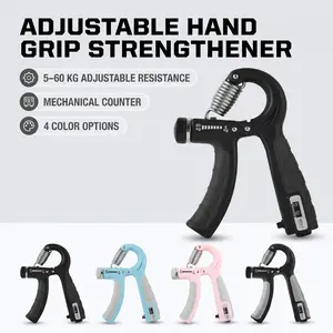 Adjustable Hand Grip Strengthener 5-60KG / 10-100KG, Forearm Trainer, Hand Strength Exerciser for Fitness, Sports and Daily Grip Training