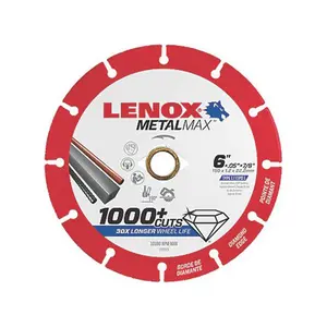 Lenox 433-1972923 6 x 0.87 in. Diamond Cutoff Wheel, Angle Grin
