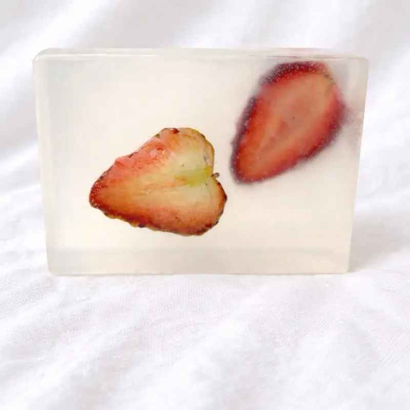 Strawberry fruit soap bar