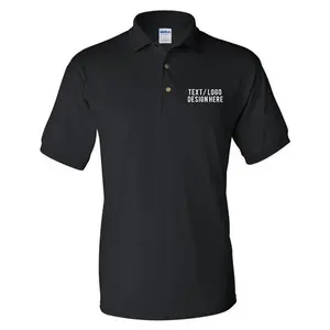 Custom Logo Polo with Embroidery Digitized Stitched Business Casual T-Shirt Embroidered Menswear Garment Personalized Tshirt