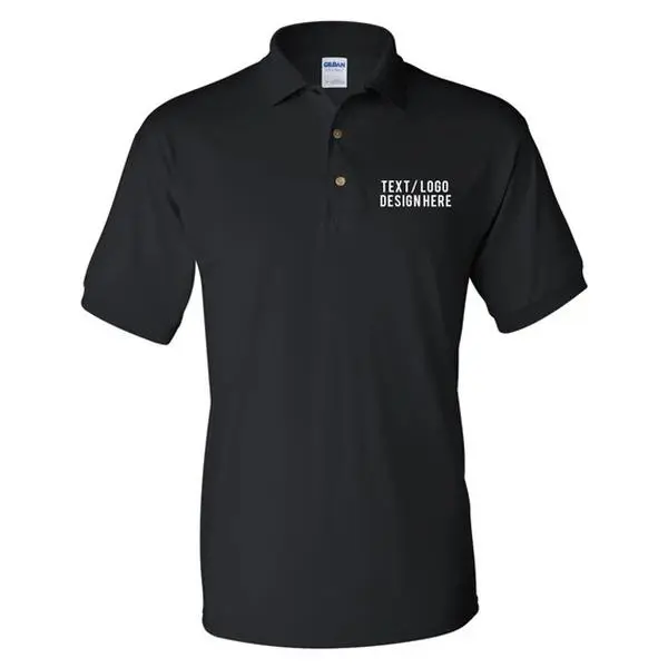 Custom Logo Polo with Embroidery Digitized Stitched Business Casual T-Shirt Embroidered Menswear Garment Personalized Tshirt