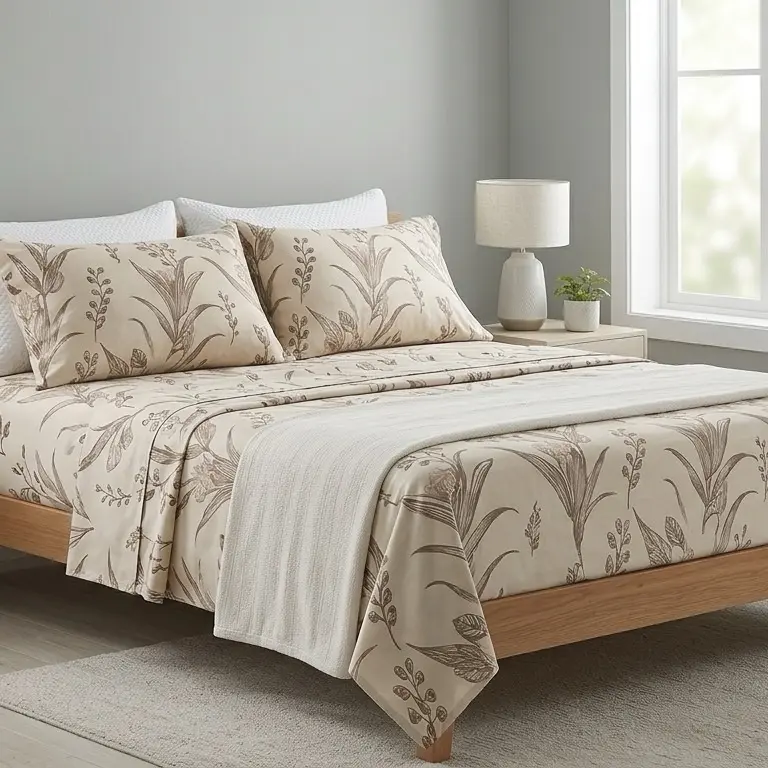 Ultra Soft Cooling Bed Sheets Set with Pillowcase