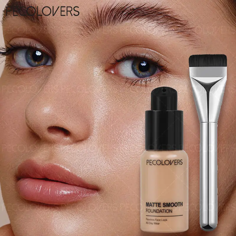 2-In-1 Oil Control Liquid Foundation And Conceal, Full Coverage Long Lasting Waterproof, Hydrating And Brightening Concealer