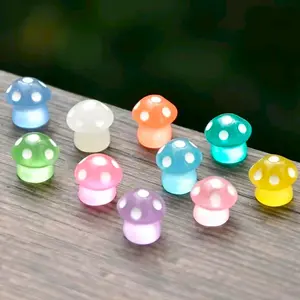Miniature Luminous Mushroom DIY Toy Set, Fairy Garden Accessories for Decoration, Perfect for Micro Landscapes & Outdoor Yards