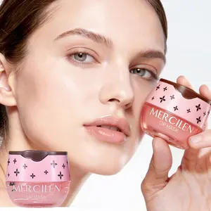 Mercilen Moisturizing Lip Mask 7.5g*2 Boxes, Hydrates and Nourishes Lips, Exfoliates Dead Skin, Reduces Fine Lines, Daily Lip Care Balm, Lip Hydrating Mask, Lip Exfoliation, Moisturizer, Moisturizing Lip Balms