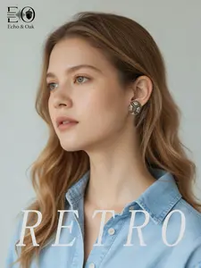 Imported Austrian Sparkling Rhinestone Earrings, Russian Trim, Classic Oval Weave, Lightweight Elegant Luxury Jewelry