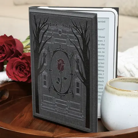 Bookish E-Reader Case: Only a Window Between Us | Fits Kindle Basic, Paperwhite, & Colorsoft | Includes Magnetic Shell & Built-In Stand