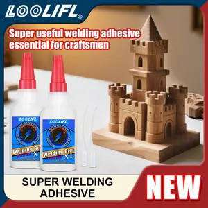 50g Strong Adhesive, Instant Dry Glue for Plastic Metal Wood Ceramic Glass, 10 Seconds Curing Multi-Purpose Bonding Solution, Super Glue