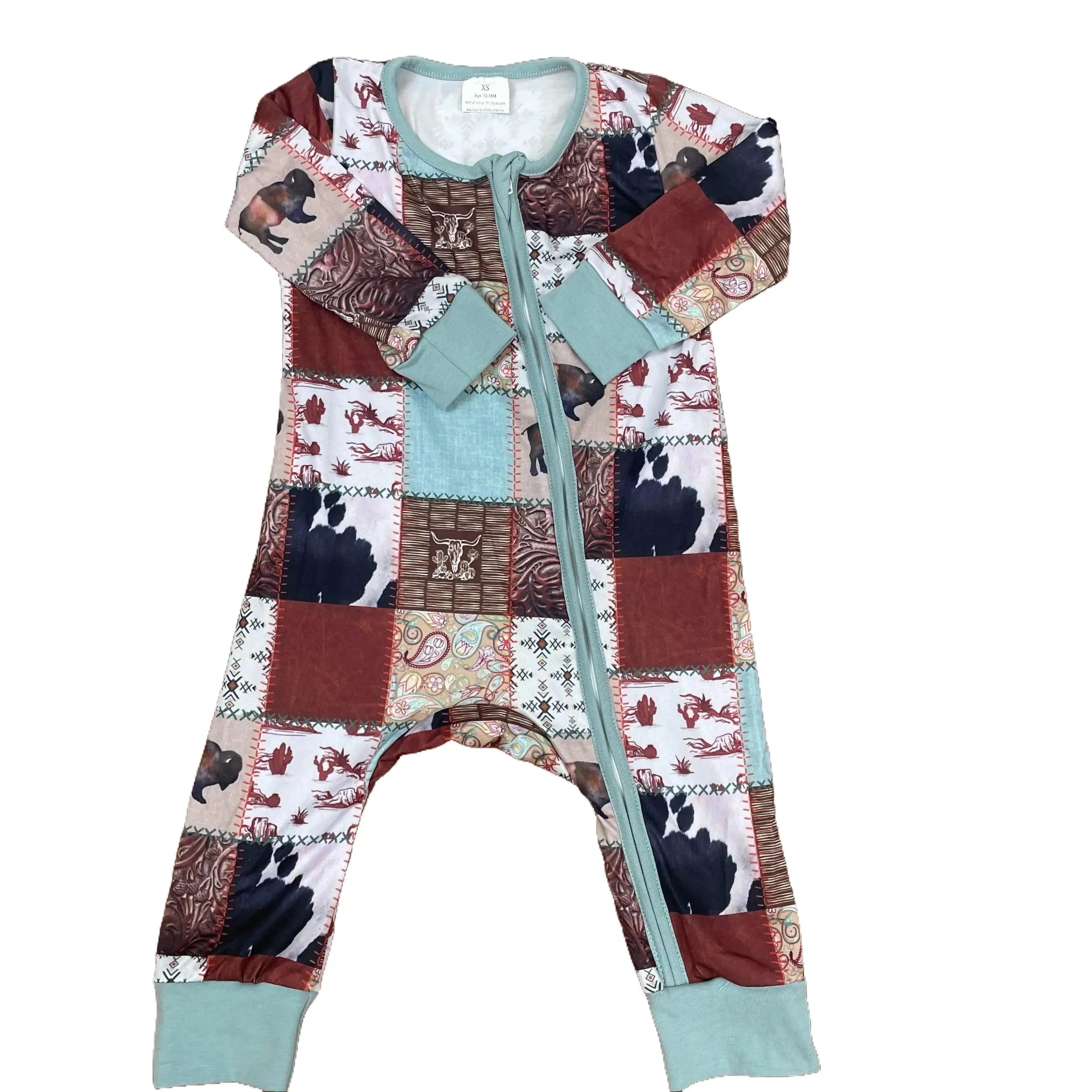 C baby boy clothes baby western fashion cow newborn boy winter romper zipper sleep wear newborn pjs C baby boy clothes baby western fashion cow newborn boy winter romper zipper sleep wear newborn pjs