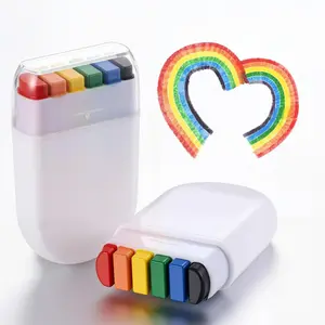 2 Pack Rainbow Pride Face Paint, Gay Pride Rainbow Flag Makeup Stick, Cosmetic Face and Body Paint for Pride Parades, Cosplay, Parties, Festivals