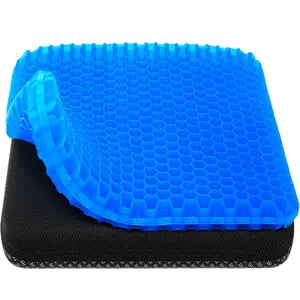 Gel Seat Cushion, Breathable Honeycomb Design Seat Cushion, Cooling Seat Cushion for Office Chair, Home Car Seat Cushion for Wheelchair, Automotive