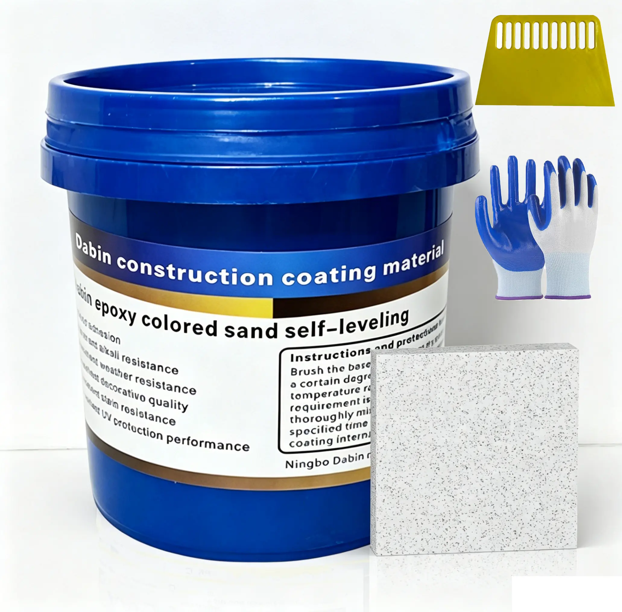 Epoxy Floor Paint Kit - Durable Concrete Floor Coating, Easy-to-Clean, Stainproof for Home Garage, Tub Applications, 12-48 Days Cure Time, 40min Mix Window