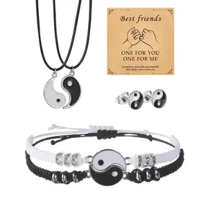 Valentine Day Gifts for Couples Bracelets Yin Yang Matching Bracelets for Couples Graduation Engagement Gifts Long Distance Touch Bracelets Boyfriend Girlfriend Gifts