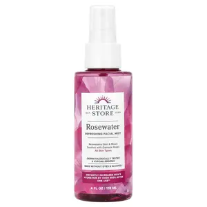 Heritage Store Rosewater Refreshing Facial Mist, 4 fl oz (118 ml) Heritage Store Rosewater Refreshing Facial Mist, 4 fl oz (118 ml)