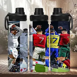 1pc 20oz CR7 stainless steel insulated cup  Double-layer insulation + leak-proof feature for keeping cold water warm. A multi-team classic celebration collage mug, CR7 fan water bottle. Ideal for outdoor travel or Christmas gifts