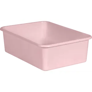 Blush Large Plastic Storage Bin