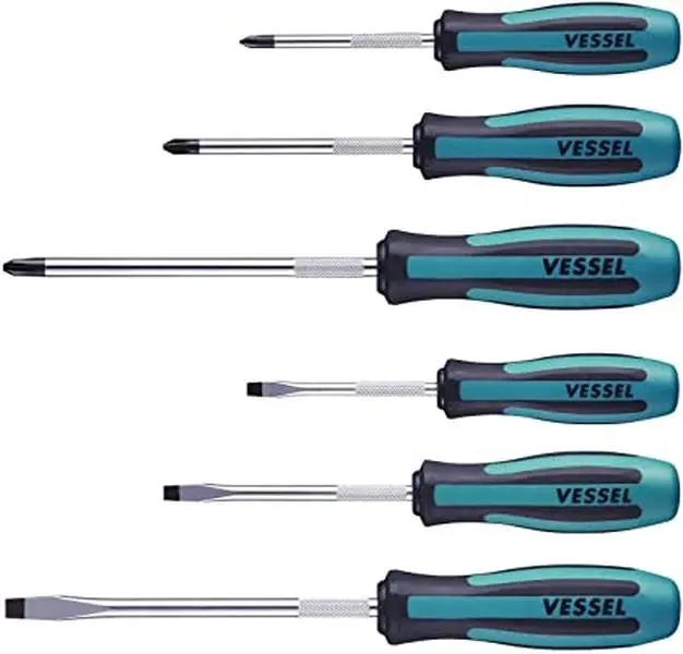 Vessel Tool U.S.A VES9006PB Megadora 900 Series 6-Piece Hand Tool Kit, High-Quality Modern Product for Households & Houseware Supplies, Packaged in Paper Box