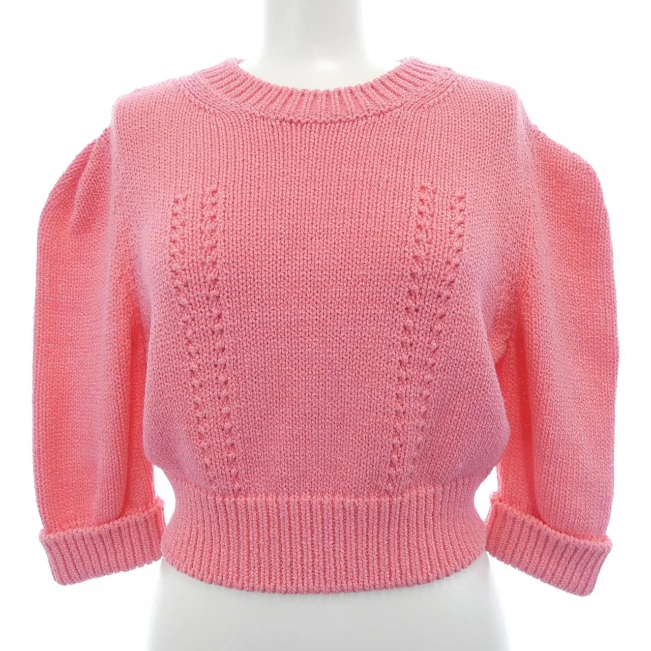 Pre-owned CHANEL Cotton Small Leather Goods Knit Top