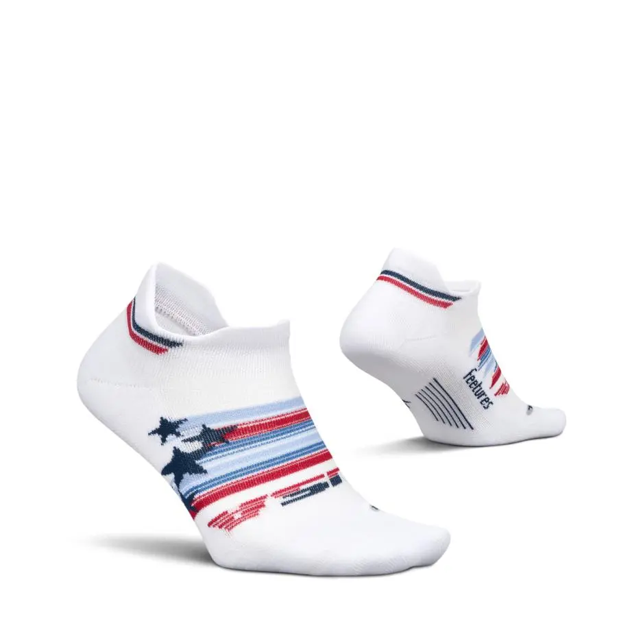 Feetures Elite Light Cushion No Show Tab Ankle Socks - Sport Sock with Targeted Compression