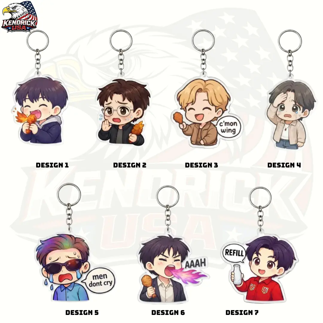 Kpop Boys Band Spicy Challenge Two Sides Keychain, Spicy Challenge acrylic keychain, Hot One's Show, Gift For Army, Arirang, Cute Idol Keyring, Kpop Fan Merch, Gift for Fan