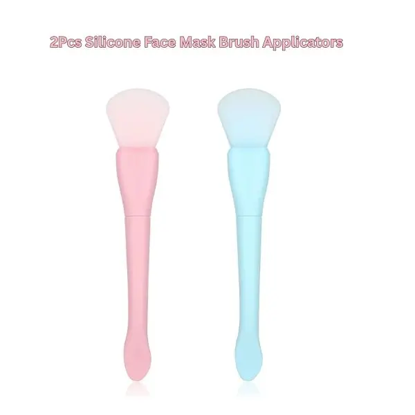 2PCS Silicone Face Mask Brush Applicators – Soft Facial Spatula for Applying Mud, Clay & Cream Masks | Skincare Tools for Women & Men