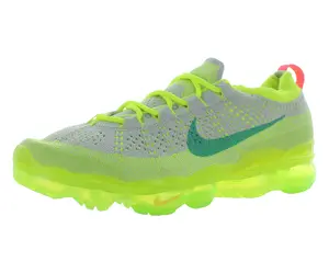 Nike Air Vapormax 2023 Flyknit Mens Shoes Size 10.5, Color: Vast Grey/Emerald Rise/Volt