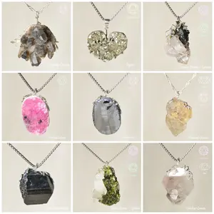 Asteraia [N001-N009] Variety Crystal Necklace –  Handmade Gemstone Pendant Daily Wear Summervibes