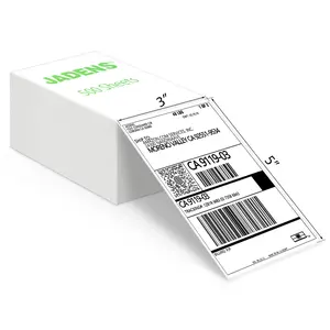3''x5'' Thermal ShippIng Label for Jadens printer 3 Inch Printing Sticker Paper Waterproof BPA-Free 500 Sheets 3''x5'' Thermal ShippIng Label for Jadens printer 3 Inch Printing Sticker Paper Waterproof BPA-Free 500 Sheets