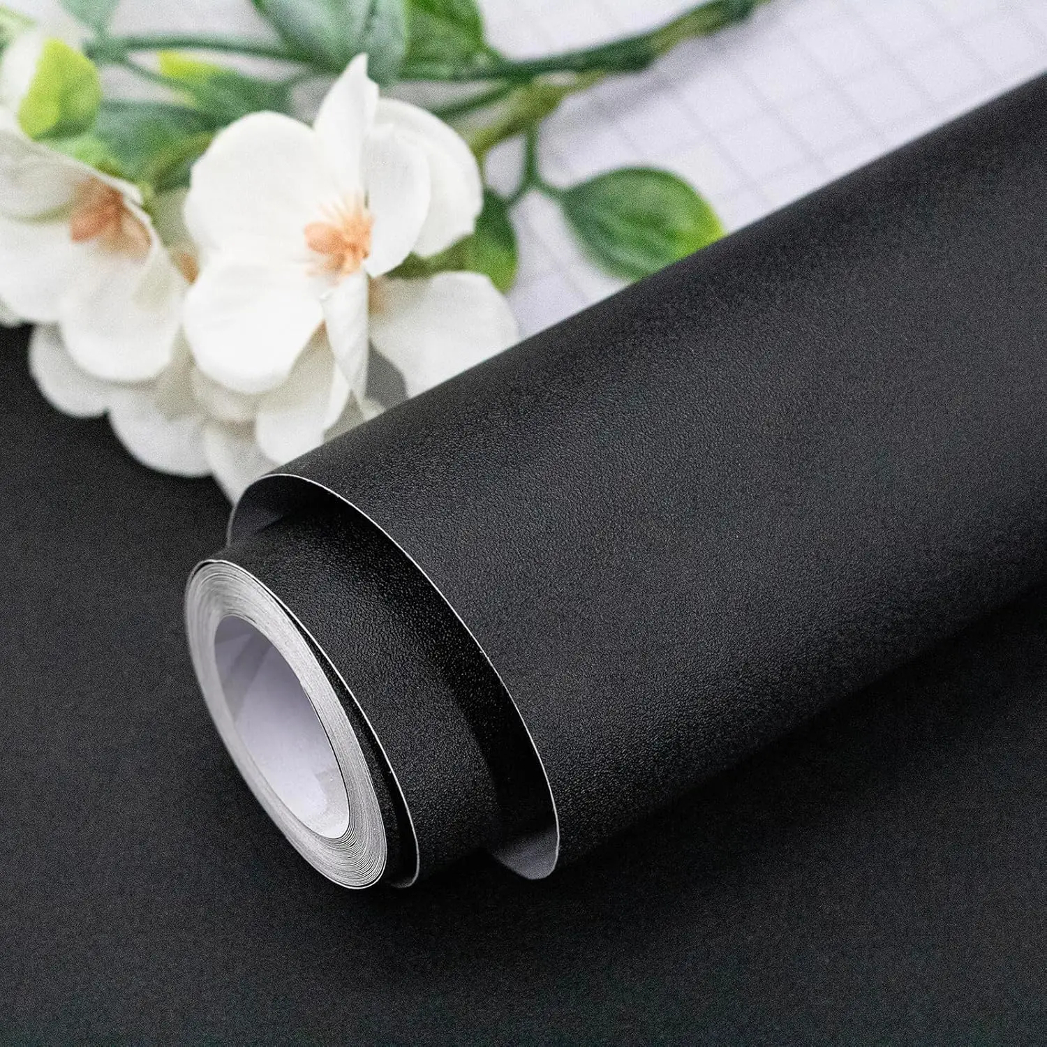Solid Color Self-adhesive Wallpaper, 1 Count Waterproof & Oil-proof Interior Wall Wall Sticker, Self Adhesive Vinyl, Decorative Wallpaper, Wall Cover, Wall Decor for Home Kitchen Living Room Bedroom, Peel and Stick Wallpaper Designs