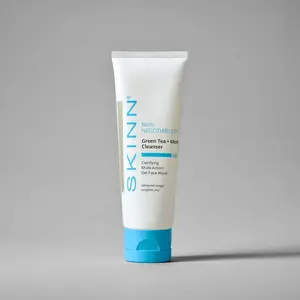 SKINN Cosmetics Green Tea + Mint Cleanser Facial Skincare Cleansing Daily Exfoliate Comfort