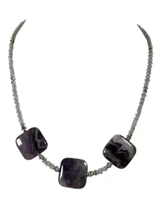 #138-Amethyst, Japanese Seed Beads, SS Clasp