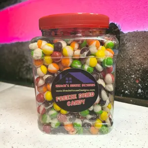 Freeze Dried Skittlzz 1.5 pound jar freeze-dried candy skittles pop'd skittles pop