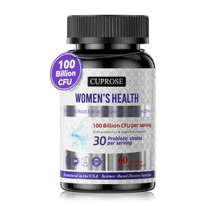 CUPROSE Probiotics for Women 100 Billion CFUs, Menopause, Joint Support & Bloating Relief, Turmeric Curcumin Moringa with Cranberry, Probiotics for Women Digestive Health - 60 Softgels