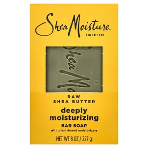SheaMoisture Raw Shea Butter Bar Soap, Deeply Moisturizing, 8 oz (227 g)