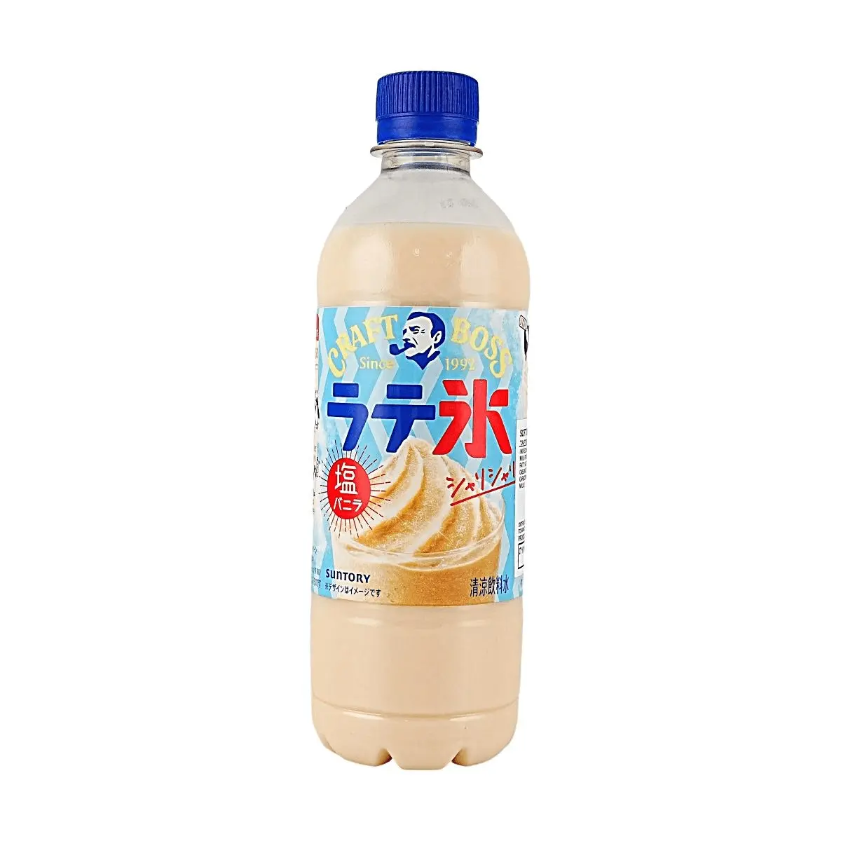 Suntory Craft Boss Sea Salt Vanilla Latte Frappuccino Style Milk Drink 440ml - Chilled & Shaken Refreshment