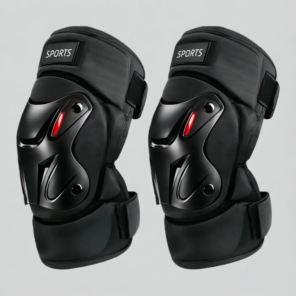 Motorcycle & Electric Vehicle Knee and Elbow Protective Pads - Anti-Fall Gear for Delivery Riding, Outdoor Sports