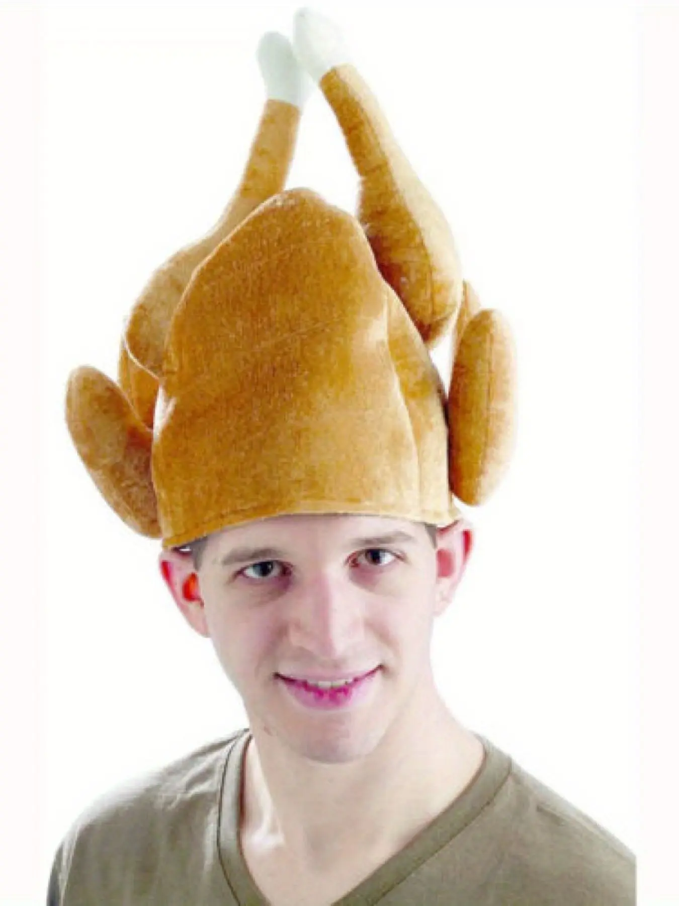 Thanksgiving Turkey Hat, Irish Beer Festival Chicken Leg Cap, Funny Party Headwear, Funny Comedy Hat, Unique Holiday Costume Accessory, Party Event Props, Party Accessories, Party Hats, One Piece